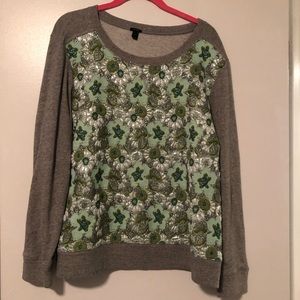 J Crew Brocade Sweatshirt